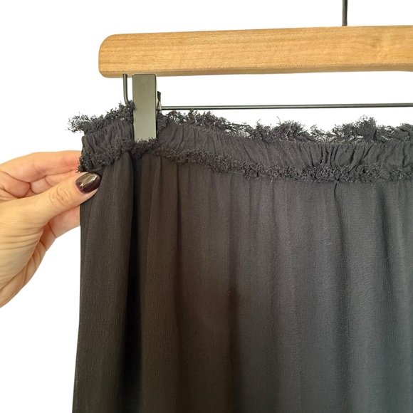 Guadalupe Tiered Ruffled Lace Black Maxi Skirt Size Medium Whimsigoth Victorian - Picture 3 of 7